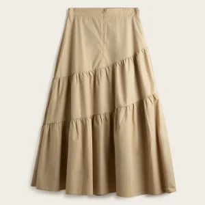 Falda Larga Mujer Flowy - Camel