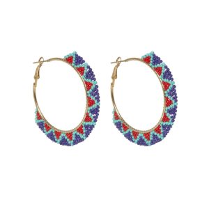 PENDIENTE DE AROS COLORES.
