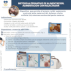 Técnica de suplementación al pecho materno