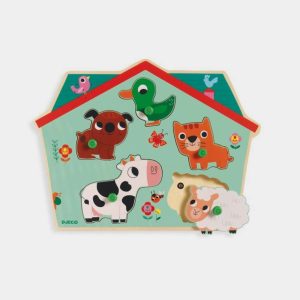 Puzzle Ouaf Woof Sonidos Djeco